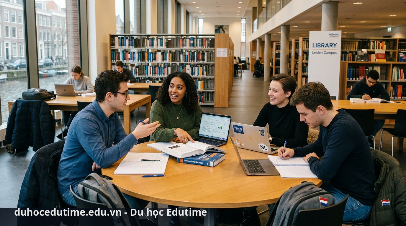 Không gian học tập hiện đại tại đại học Webster - du học Hà Lan trường Webster University