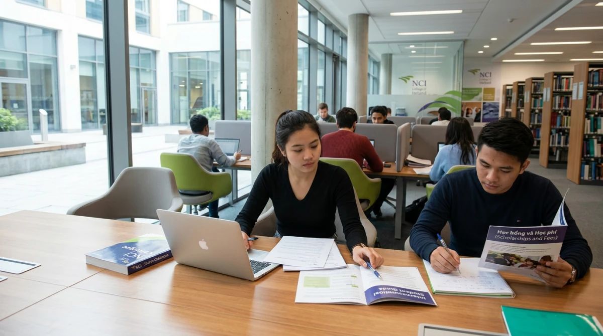 Không gian thư viện và học tập tại National College of Ireland - National College of Ireland