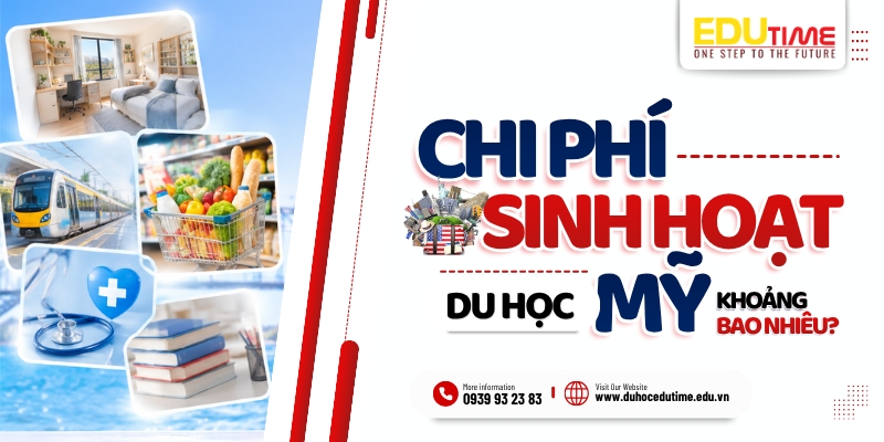 sinh hoạt phí du học mỹ 2027 là bao nhiêu?