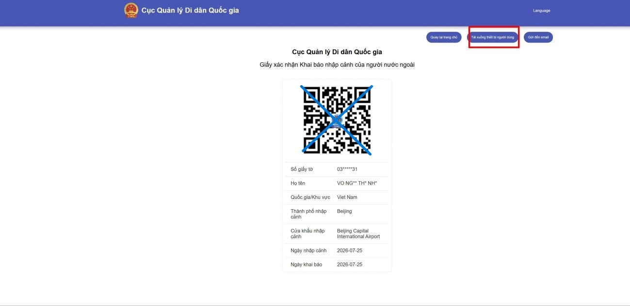 Hướng dẫn khai báo điện tử nhập cảnh trung quốc CDAC chi tiết 9 Hướng Dẫn Khai Báo điện Tử Nhập Cảnh Trung Quốc Cdac Chi Tiết