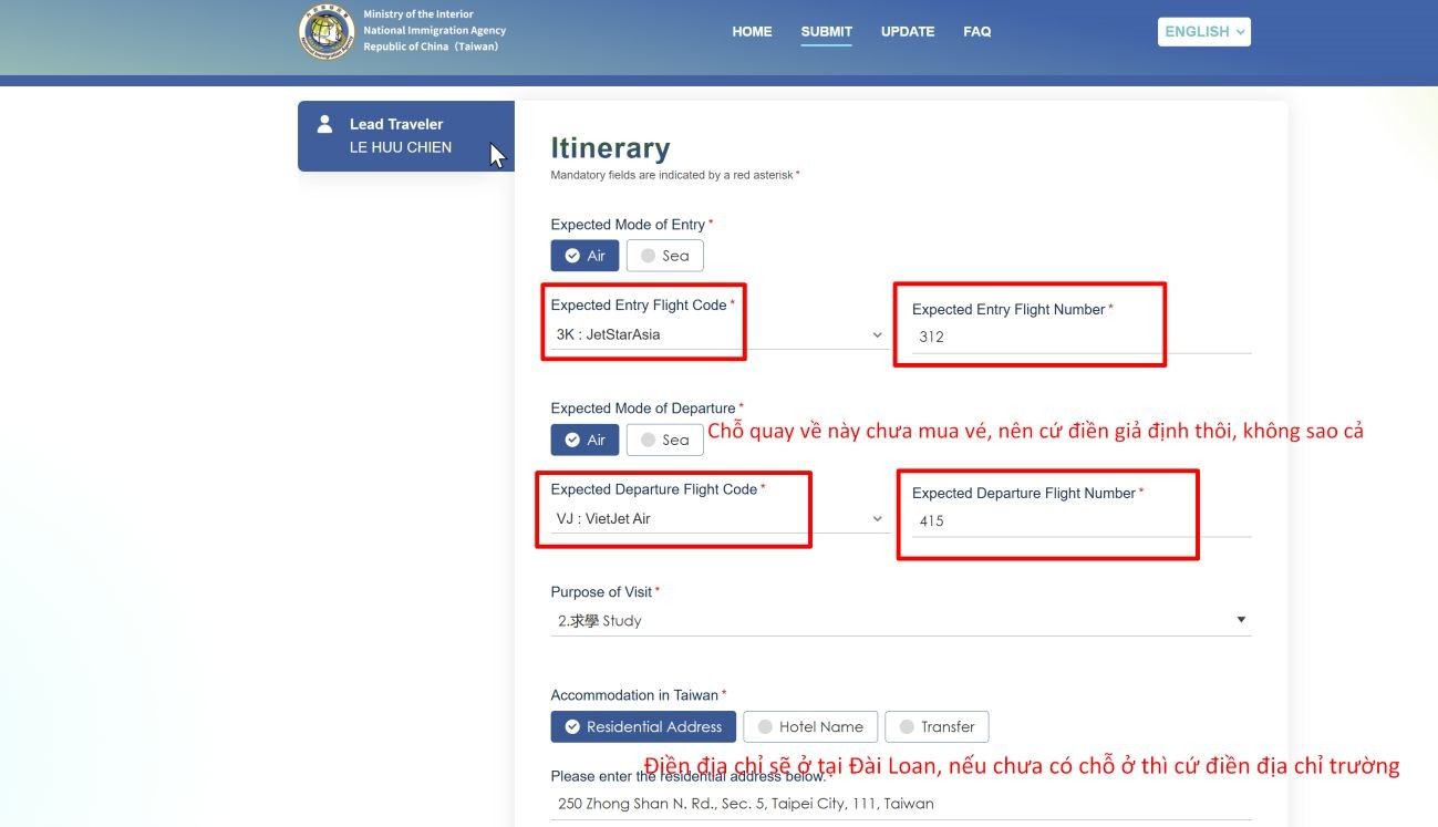 Hướng Dẫn Khai Báo điện Tử Nhập Cảnh Đài Loan (twac) Nhanh Chóng