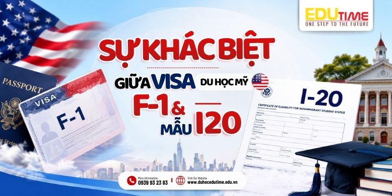 sự khác biệt giữa visa du học mỹ f-1 và mẫu i-20