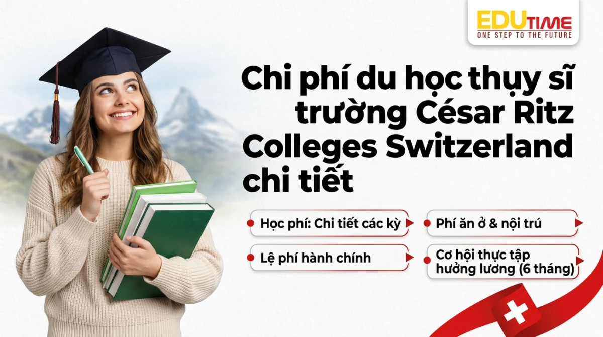 Chi phí du học thụy sĩ trường César Ritz Colleges Switzerland chi tiết
