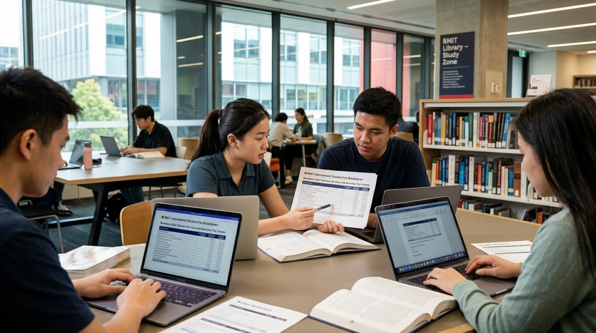 Không gian học tập và nghiên cứu hiện đại tại thư viện Đại học RMIT - Chi phí du học Úc Trường đại học Rmit