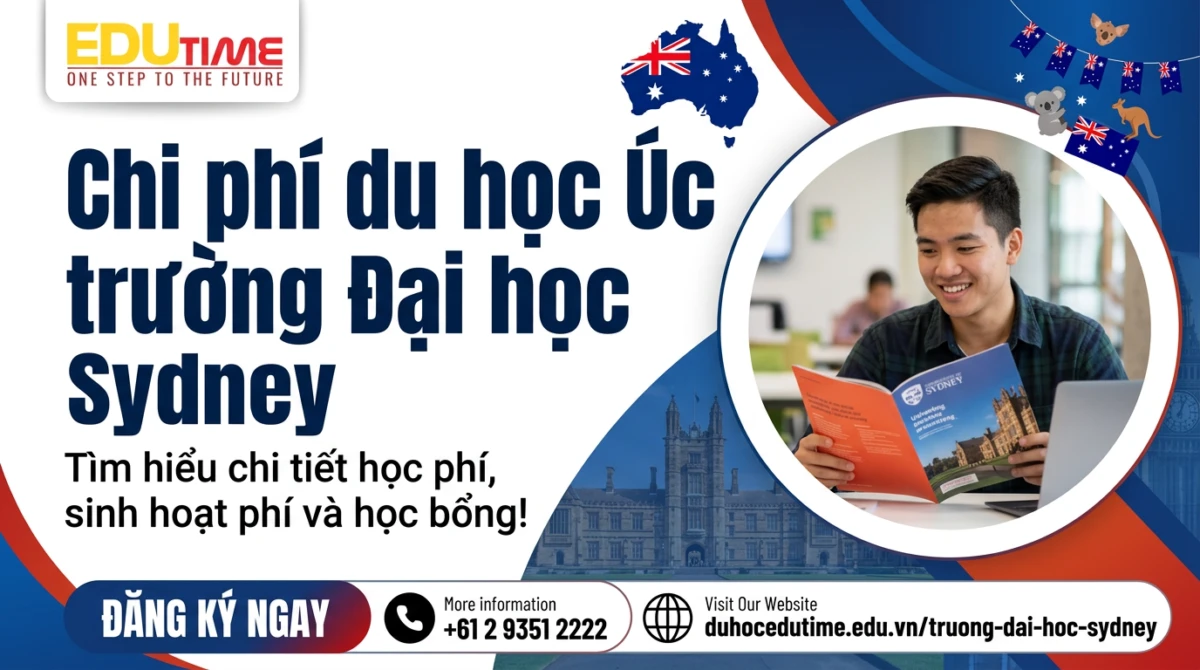 Du học Edutime - Tư vấn du học chuyên biệt 95 Chi phí du học úc trường Đại học Sydney