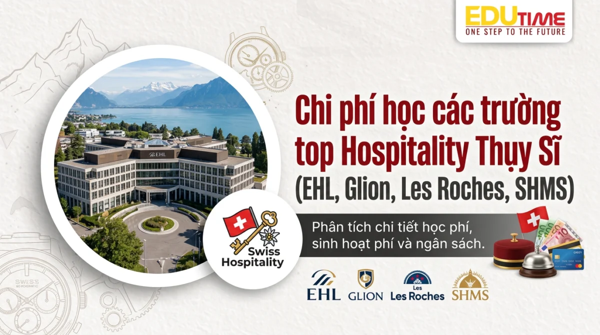 Chi Phí Học Các Trường Top Hospitality Thụy Sĩ (ehl, Glion, Les Roches, Shms)