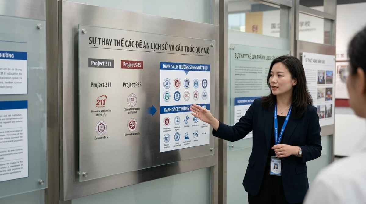 danh sách trường Song Nhất Lưu - Sự thay thế các đề án lịch sử và cấu trúc quy mô - danh sách trường Song Nhất Lưu