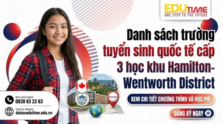 Danh sách trường tuyển sinh quốc tế cấp 3 học khu Hamilton-Wentworth District