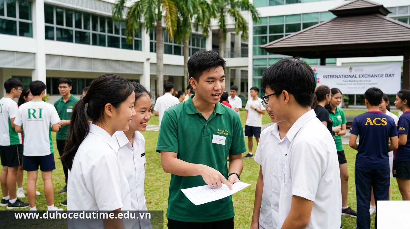Điều kiện du học Singapore cấp 3 cần những gì? Mới nhất 2 Hoc sinh tham gia hoat ngoai khoa tai Singapore - Điều kiện du học Singapore cấp 3 cần những gì