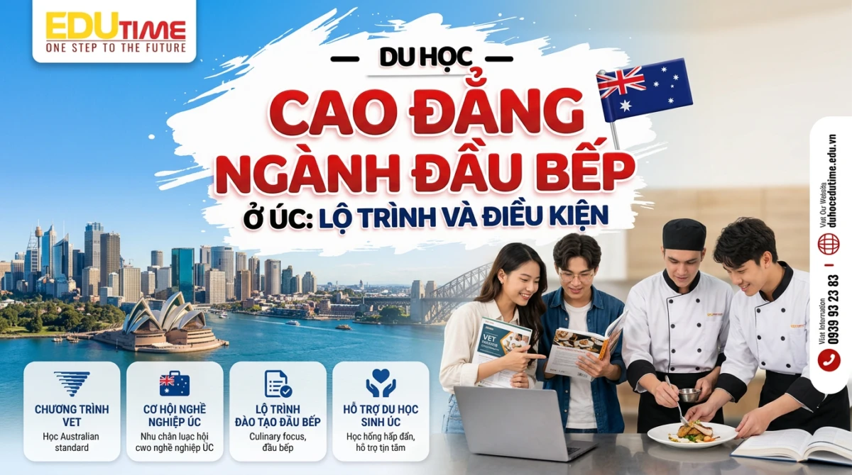 Du học cao đẳng ngành đầu bếp ở Úc: Lộ trình và điều kiện