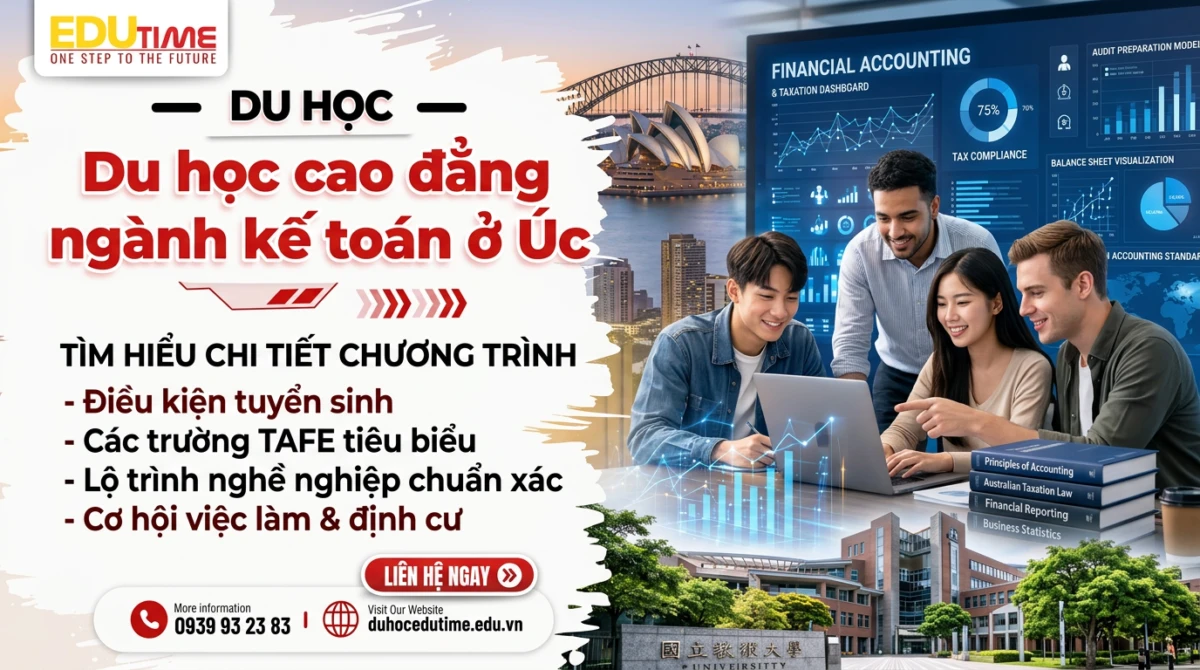 Du học cao đẳng ngành kế toán ở Úc