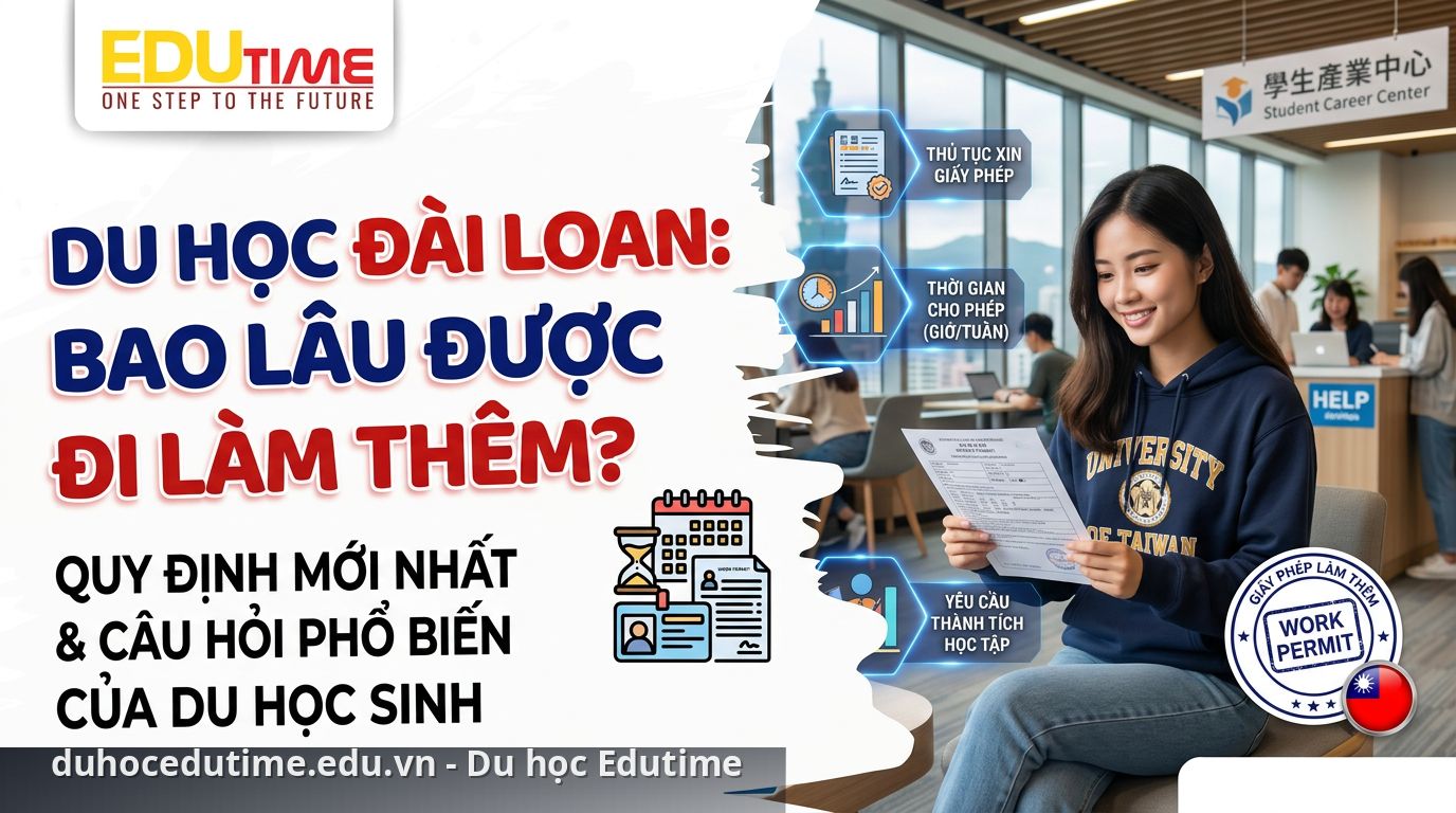 Du học Đài Loan bao lâu được đi làm thêm là thắc mắc phổ biến của du học sinh - du học Đài Loan bao lâu được đi làm thêm