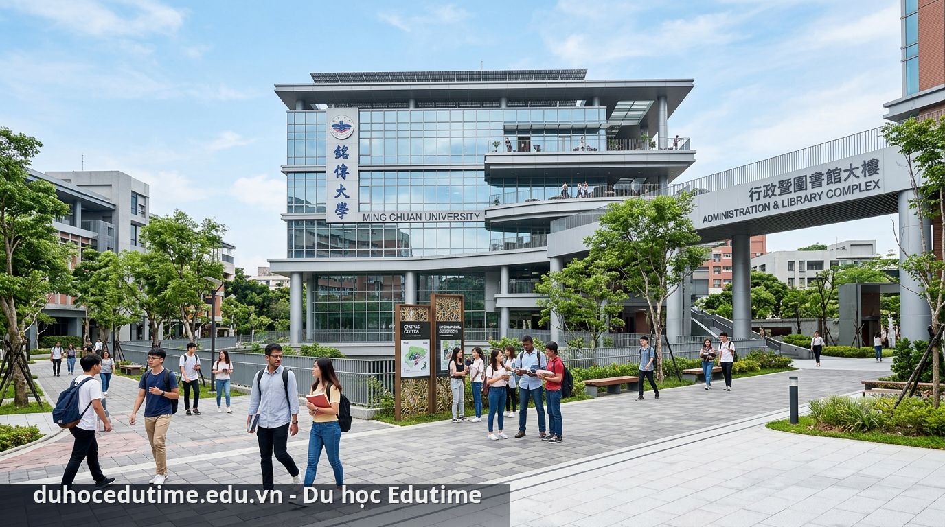 Cơ sở chính của Đại học Minh Truyền với cơ sở vật chất hiện đại - Đại học Minh Truyền