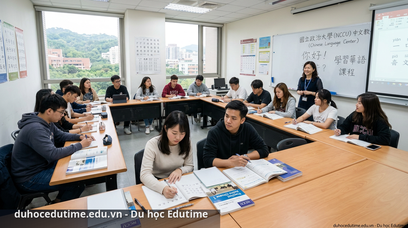 Không gian học tập tại Trung tâm Ngôn ngữ NCCU - trung tâm ngôn ngữ NCCU