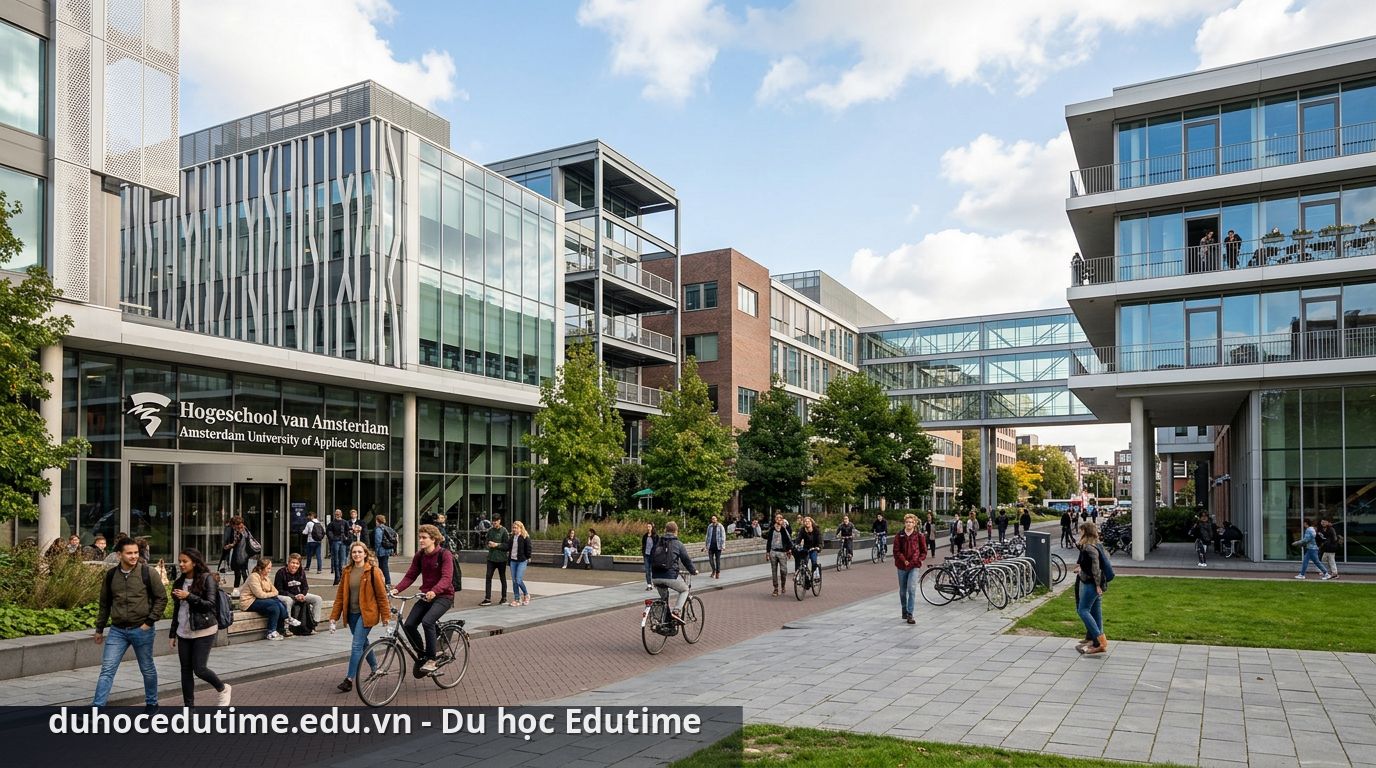 Khuôn viên của Amsterdam University of Applied Sciences luôn tràn đầy năng lượng - Amsterdam University of Applied Sciences