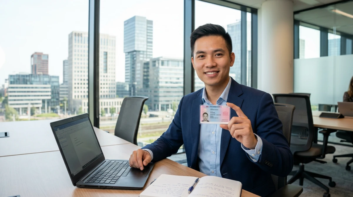 Khu tài chính hiện đại tại Amsterdam Hà Lan nơi tập trung nhiều doanh nghiệp lớn - Du học Hà Lan