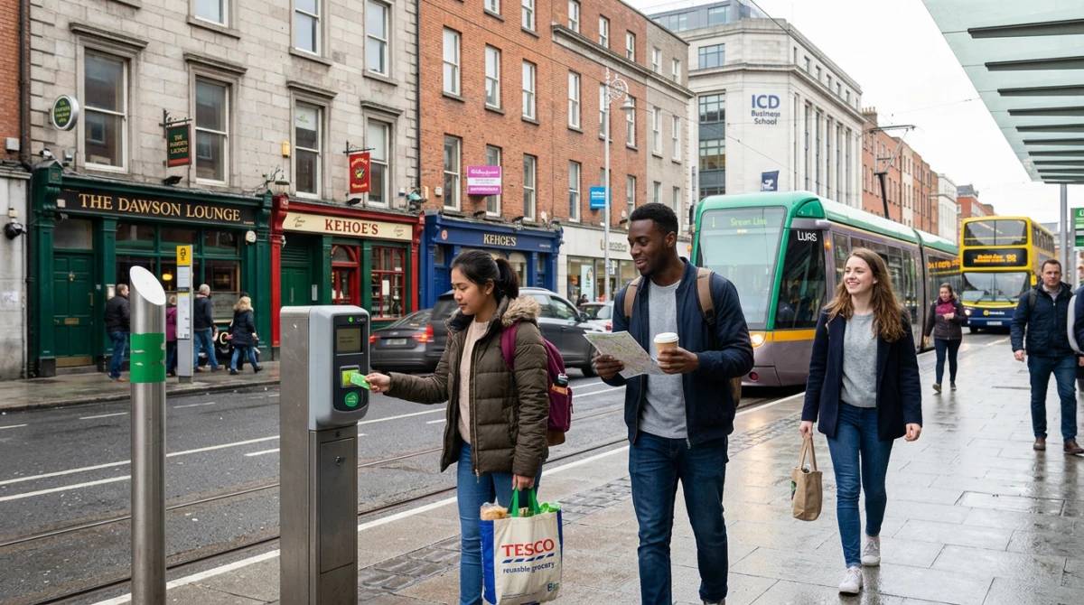 Đời sống và việc di chuyển của sinh viên tại trung tâm Dublin - ICD Business School Dublin