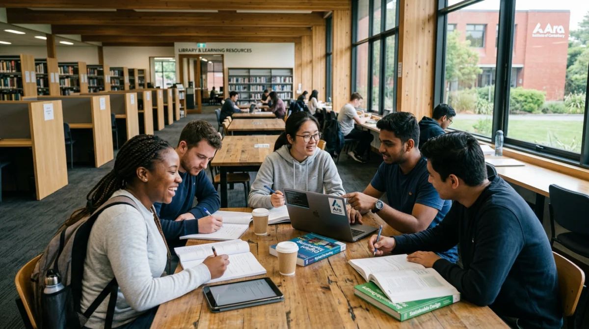 Không gian học tập thân thiện và tiện nghi dành cho sinh viên - Ara Institute of Canterbury