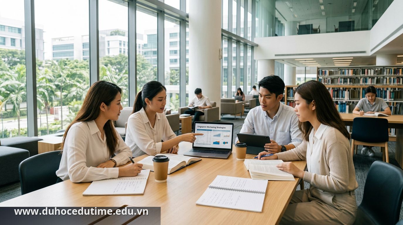Du học Singapore ngành Marketing mang lại môi trường học tập hiện đại và thực tiễn - Du học Singapore ngành Marketing