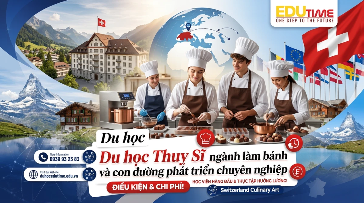 Du học Thuỵ Sĩ ngành làm bánh và con đường phát triển chuyên nghiệp