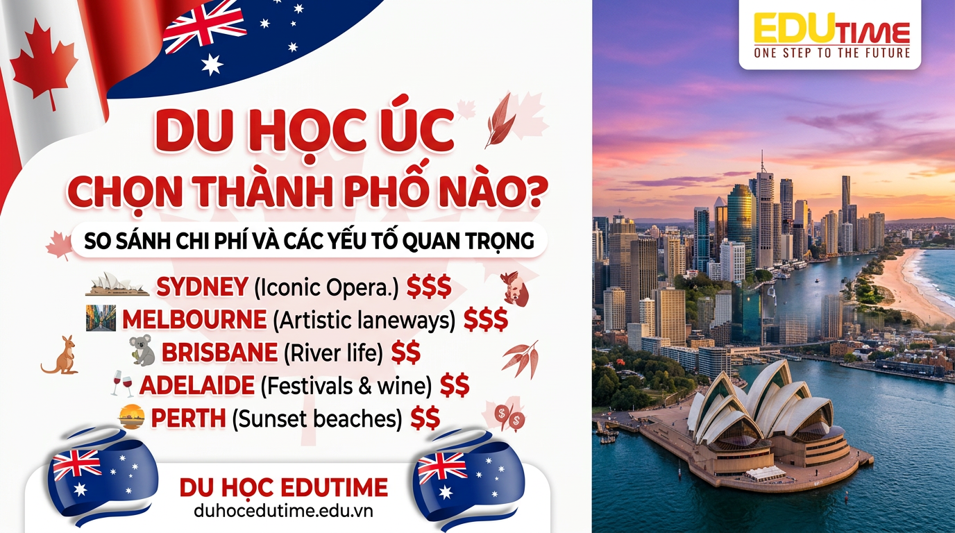 Du Học Úc Nên Chọn Thành Phố Nào? So Sánh 5 Thành Phố Lớn Nhất