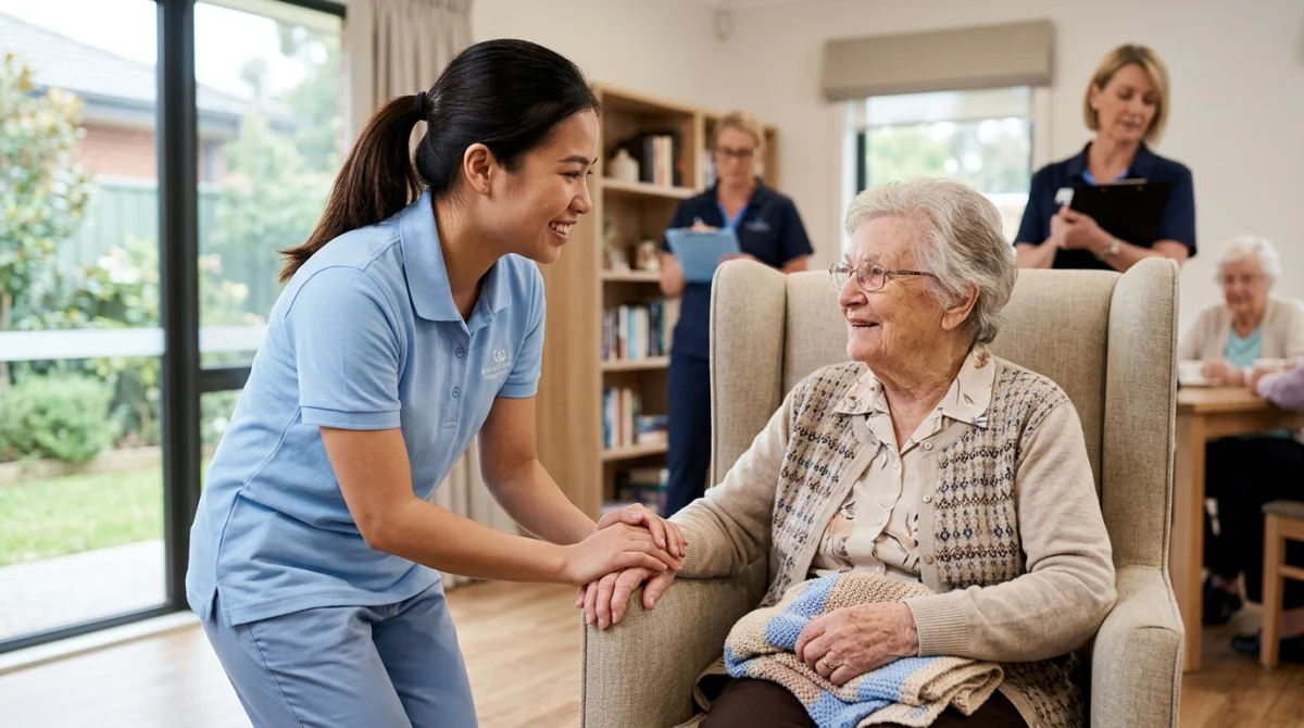Sự thấu hiểu và kỹ năng chăm sóc chuẩn mực là chìa khóa thăng tiến trong ngành Aged Care tại Úc - Du học Úc ngành chăm sóc người già: Lộ trình và cơ hội nghề nghiệp