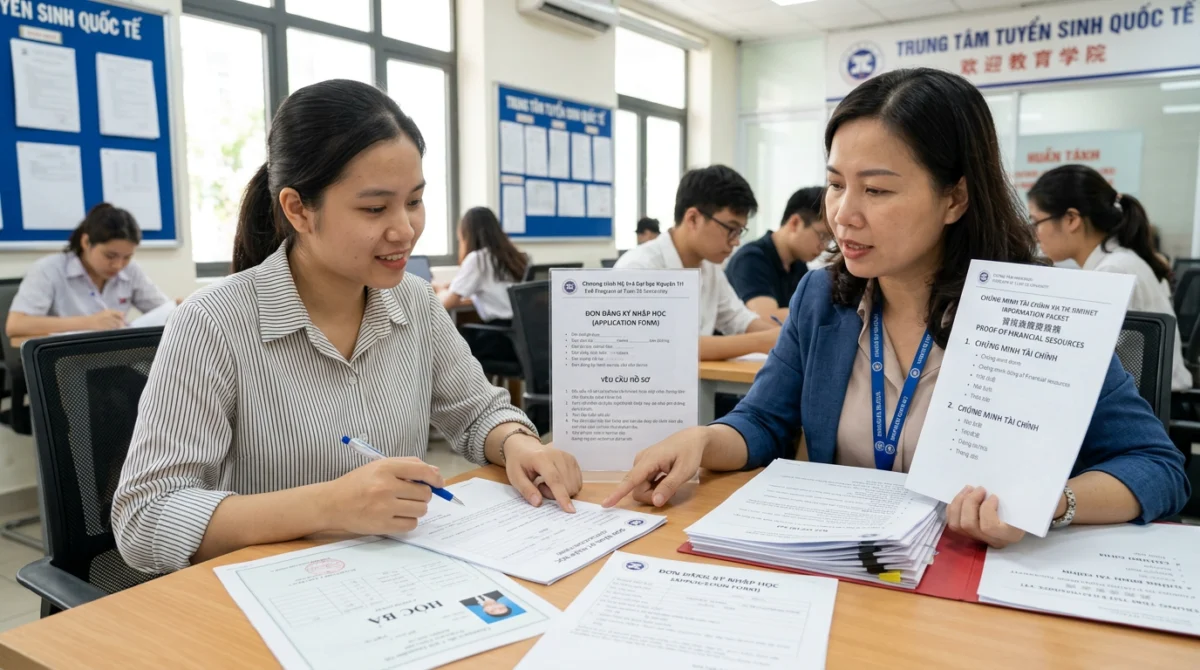 Không gian học tập và sinh hoạt của sinh viên quốc tế tại trường - Hệ 1+ 4 trường đại học Nguyên Trí