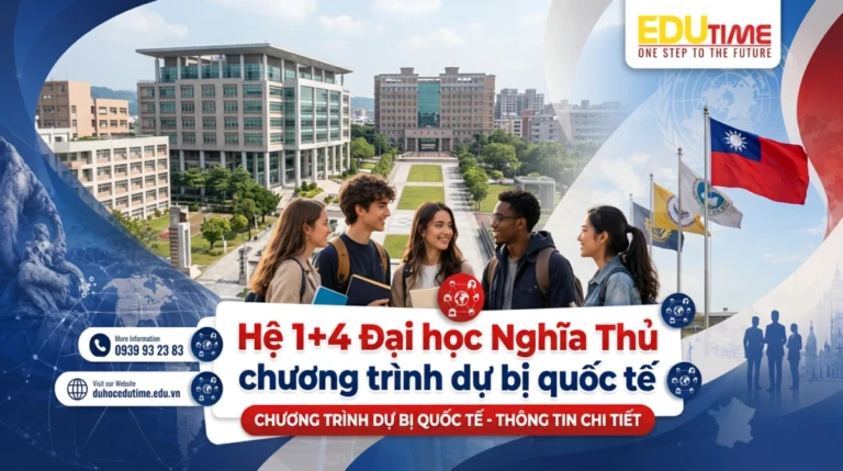 Hệ 1+4 Đại học Nghĩa Thủ chương trình dự bị quốc tế