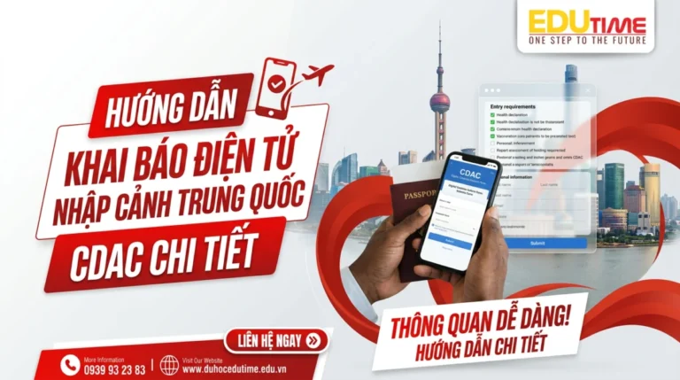 Hướng dẫn khai báo điện tử nhập cảnh trung quốc CDAC chi tiết