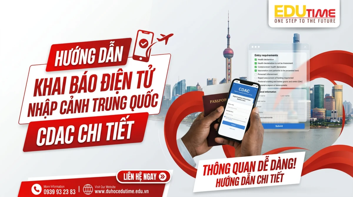 Hướng dẫn khai báo điện tử nhập cảnh trung quốc CDAC chi tiết