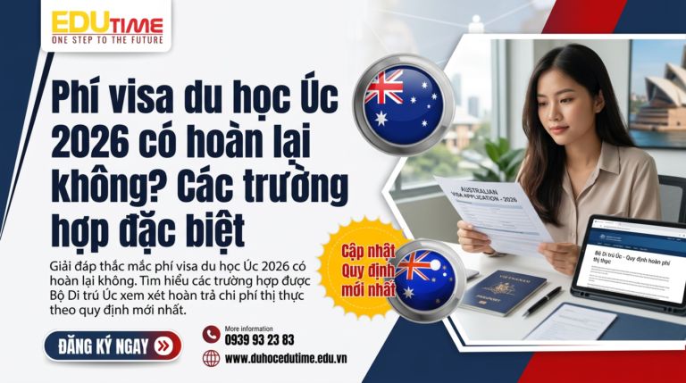 Phí visa du học Úc 2026 có hoàn lại không? Các trường hợp đặc biệt