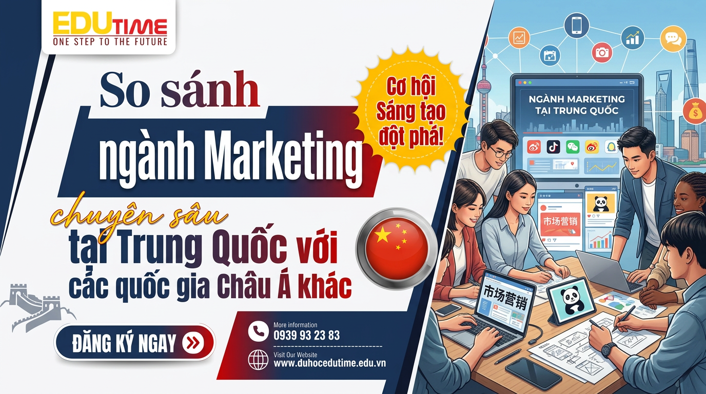 Sinh viên Marketing tại Trung Quốc làm việc nhóm - ngành Marketing tại Trung Quốc