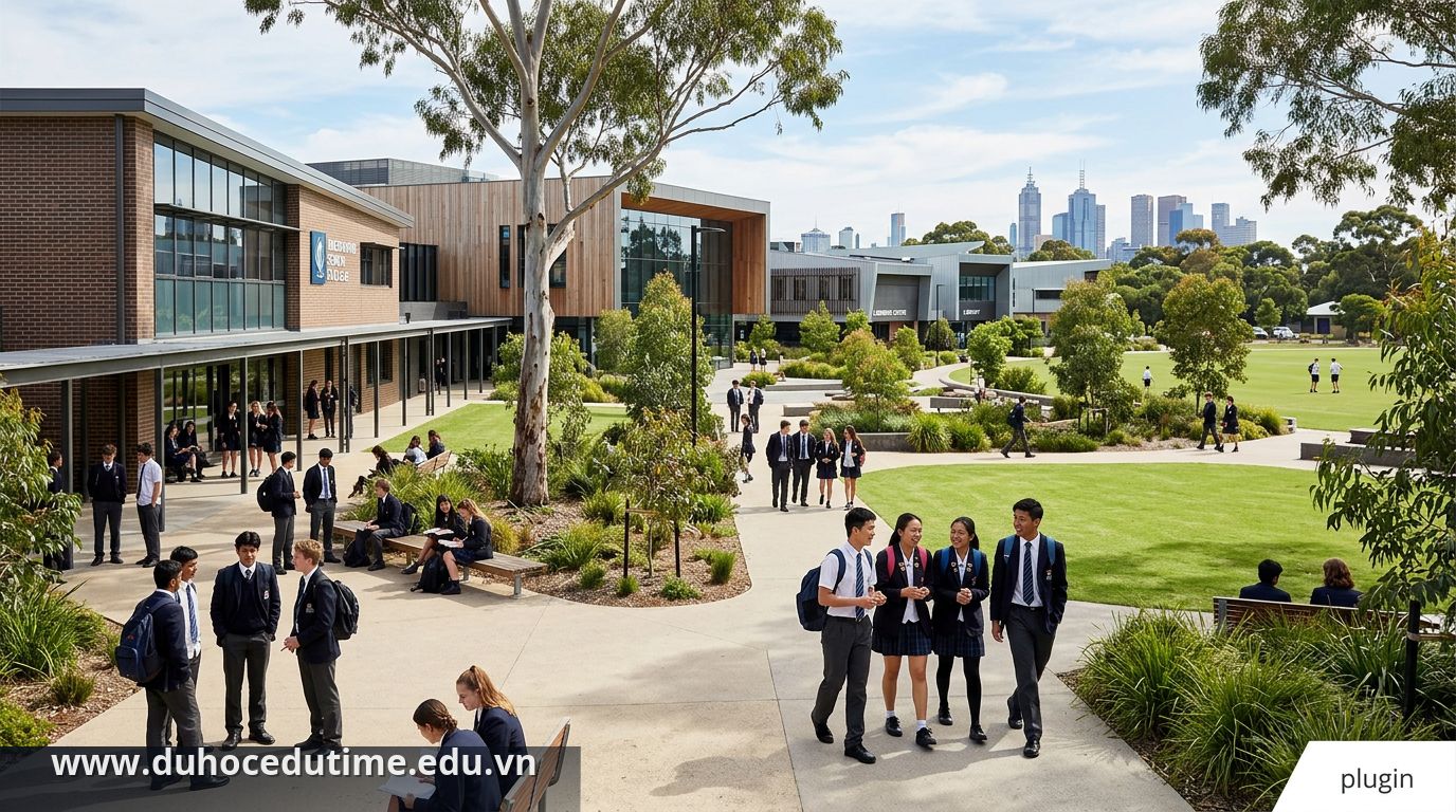 Khuôn viên hiện đại của một trường cấp 3 tại Melbourne Victoria Úc - Top 10 các trường cấp 3 tốt nhất Melbourne Victoria Úc cho du học sinh
