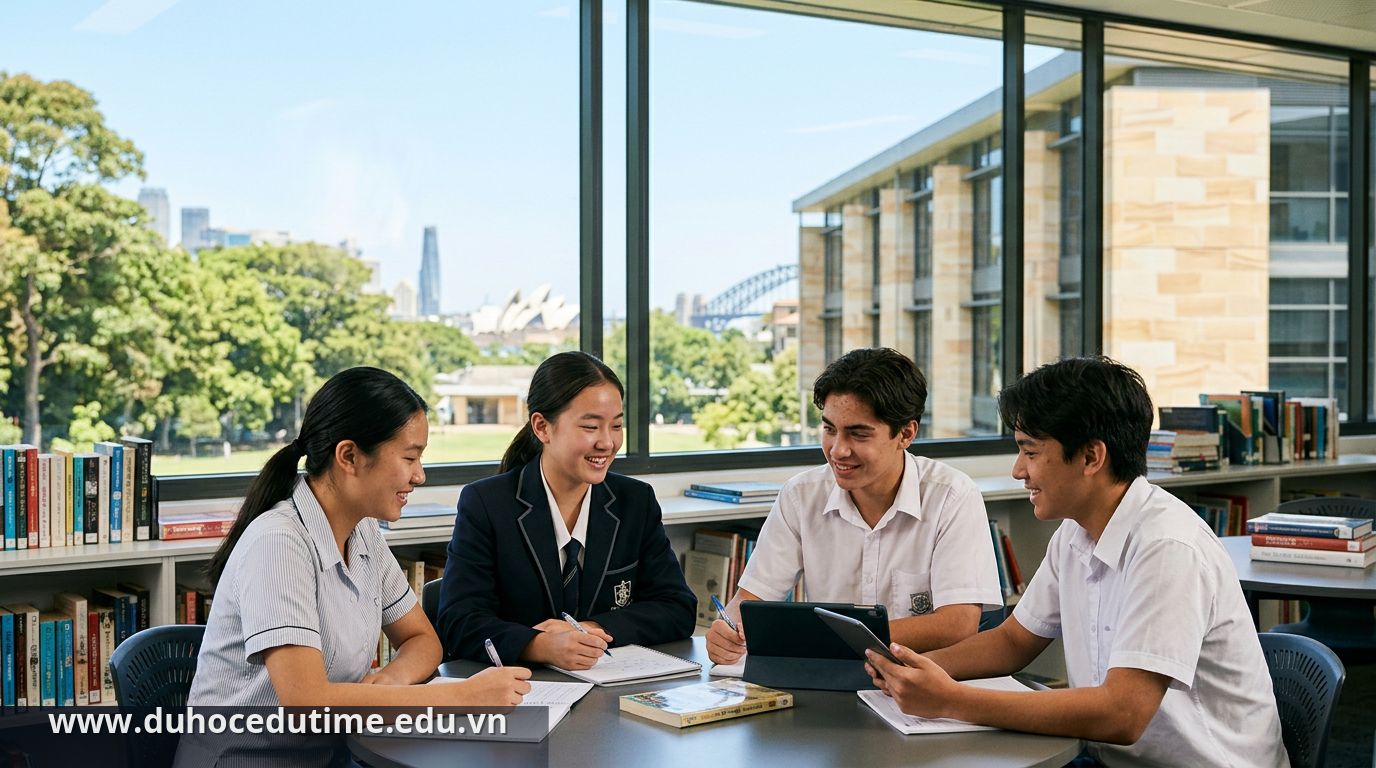 Khuon vien mot truong trung hoc hang dau tai Sydney New South Wales - trường cấp 3 tốt nhất ở Sydney