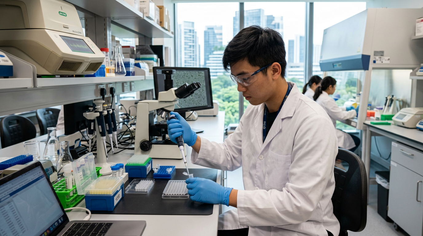 Sinh viên ngành Công nghệ sinh học tại Singapore - Công nghệ sinh học tốt nhất Singapore
