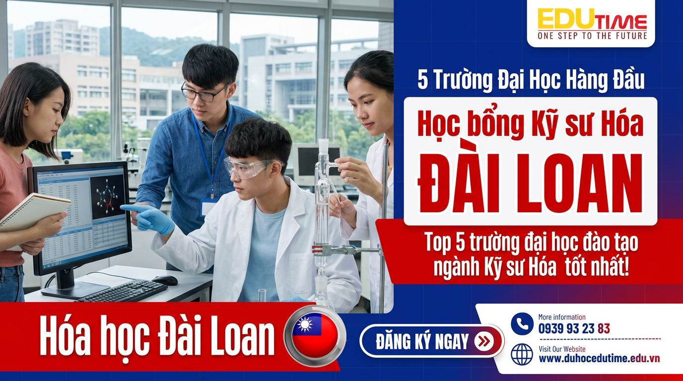Sinh viên làm việc nhóm trong dự án kỹ thuật hóa học tại Đài Loan - trường kỹ sư hóa đài loan