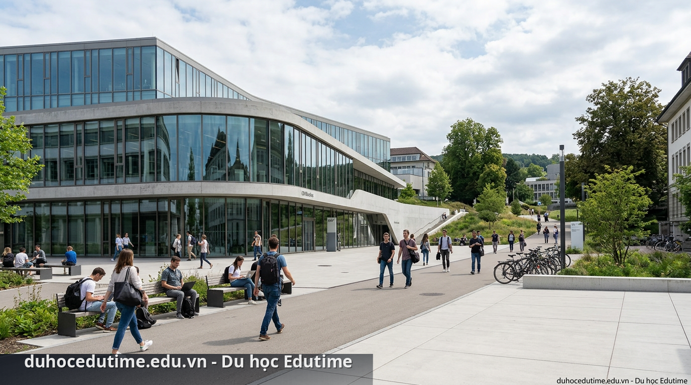 Top 5 trường đại học tài chính Thụy Sĩ tốt nhất 2 University of Zurich nằm tại trung tâm tài chính Thụy Sĩ - trường đại học tài chính thụy sĩ