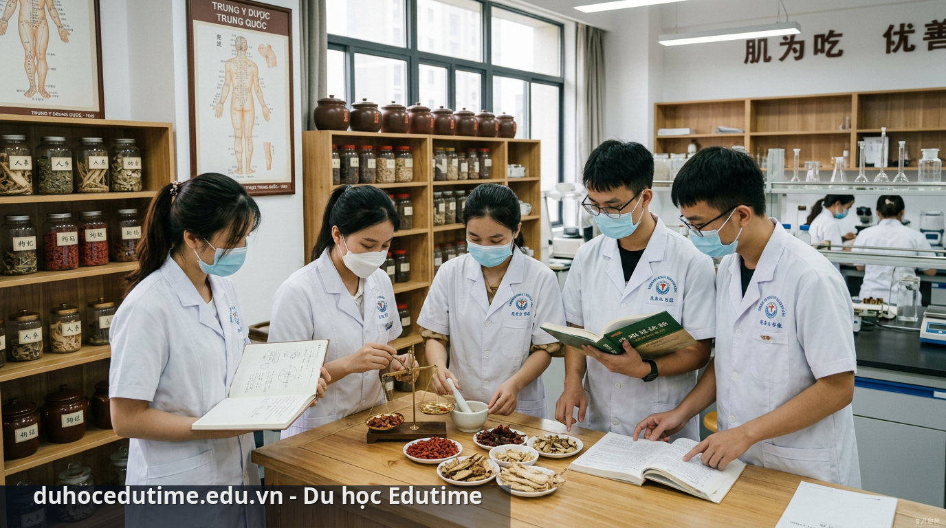 Sinh viên theo học ngành Y tại Trung Quốc - trường đại học Trung y Trung Quốc