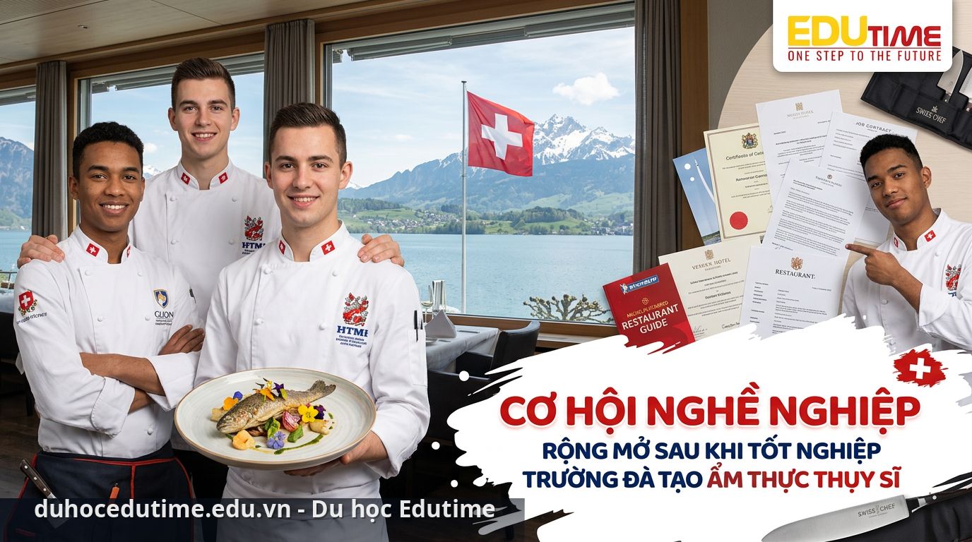 Cơ hội nghề nghiệp rộng mở sau khi tốt nghiệp trường đào tạo ẩm thực Thụy Sĩ - trường đào tạo ẩm thực Thụy Sĩ