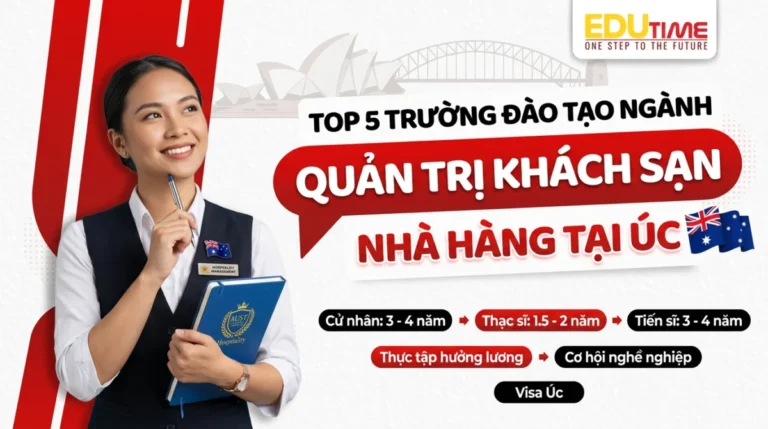 Top 5 trường đào tạo ngành Quản trị Khách sạn nhà hàng tại Úc