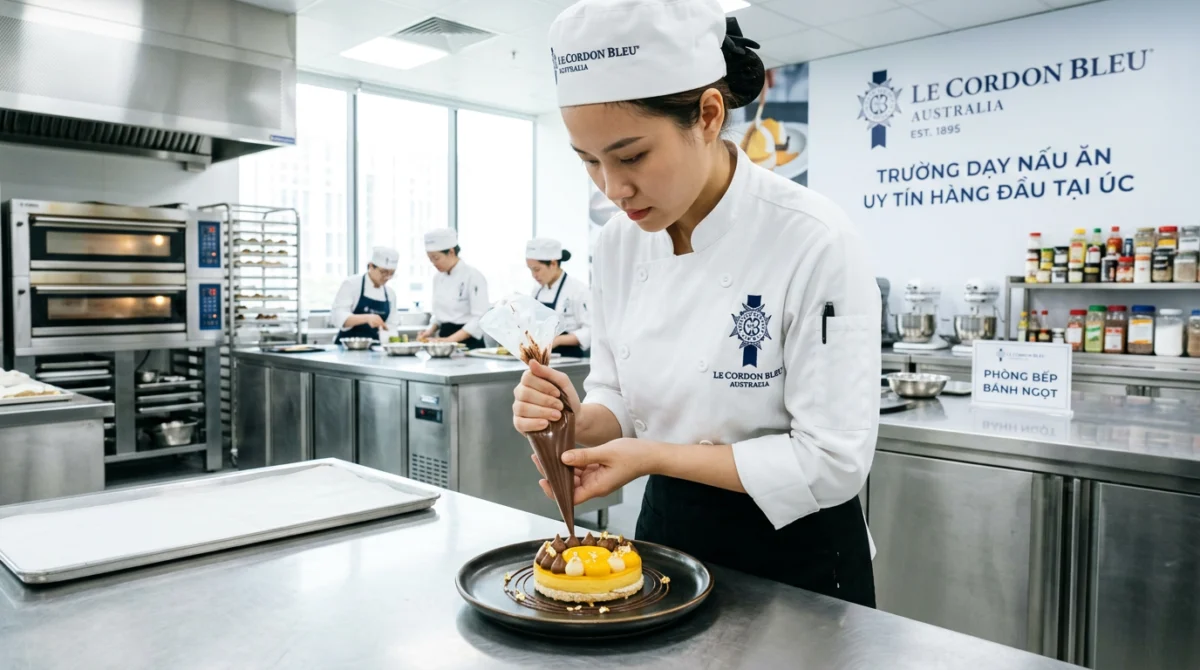 Nghệ thuật làm bánh tinh xảo trong chương trình đào tạo chuyên sâu - trường dạy nấu ăn tốt nhất Úc