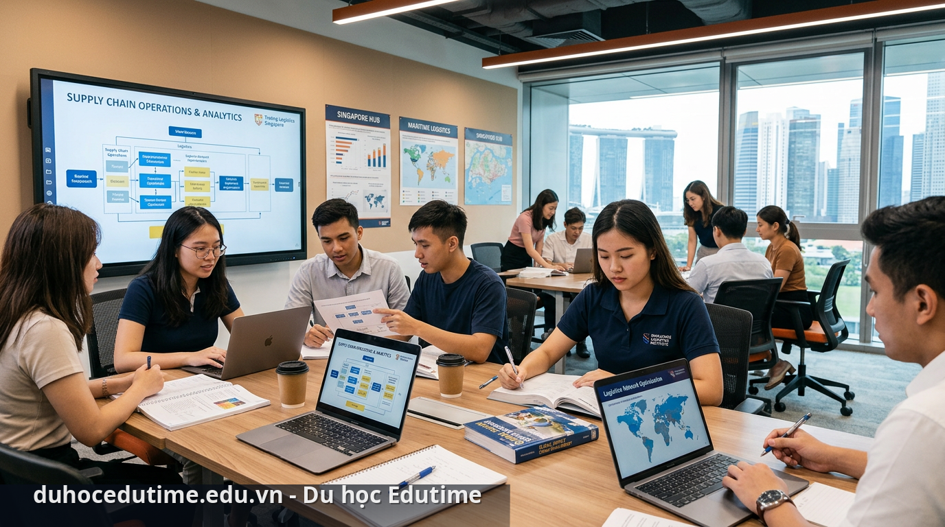 Top 5 trường Logistics Singapore đào tạo tốt nhất hiện nay 1 Môi trường học tập ngành Logistics hiện đại tại Singapore - trường logistics singapore