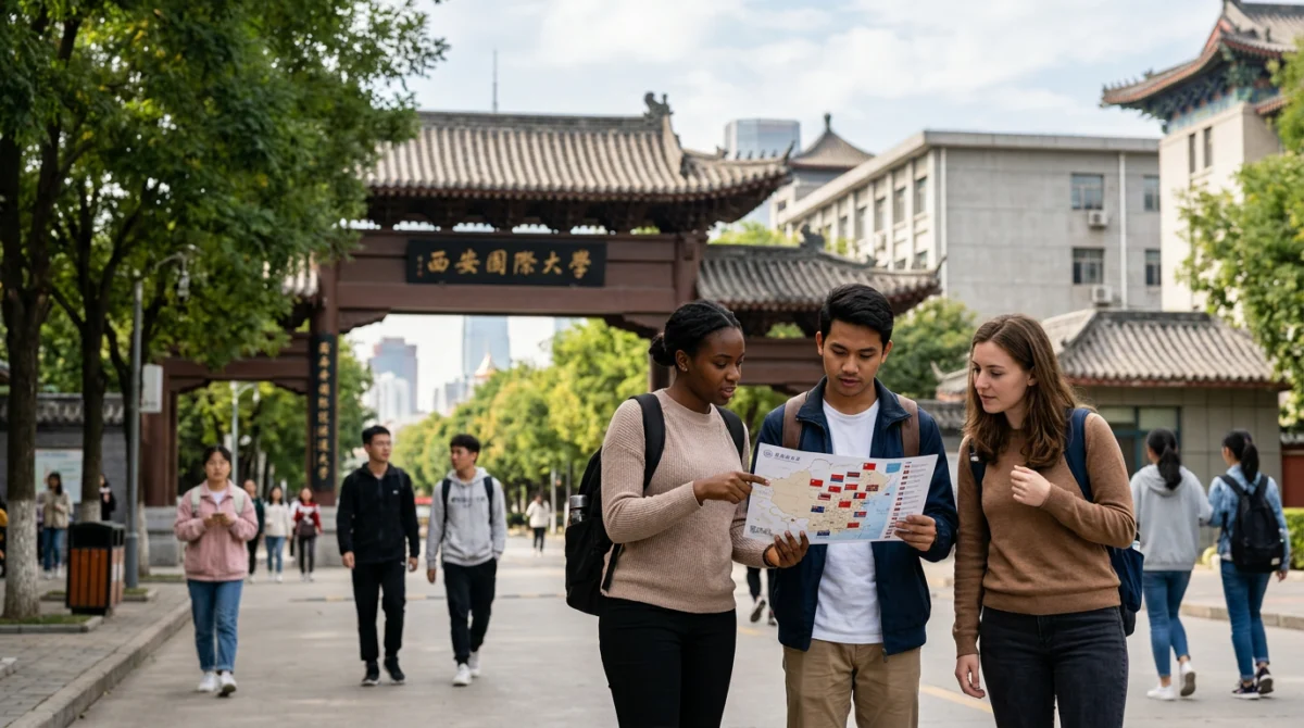 Không gian thành phố và đời sống sinh viên quanh các trường đại học ở Tây An - trường đại học dạy tiếng tốt ở Tây An