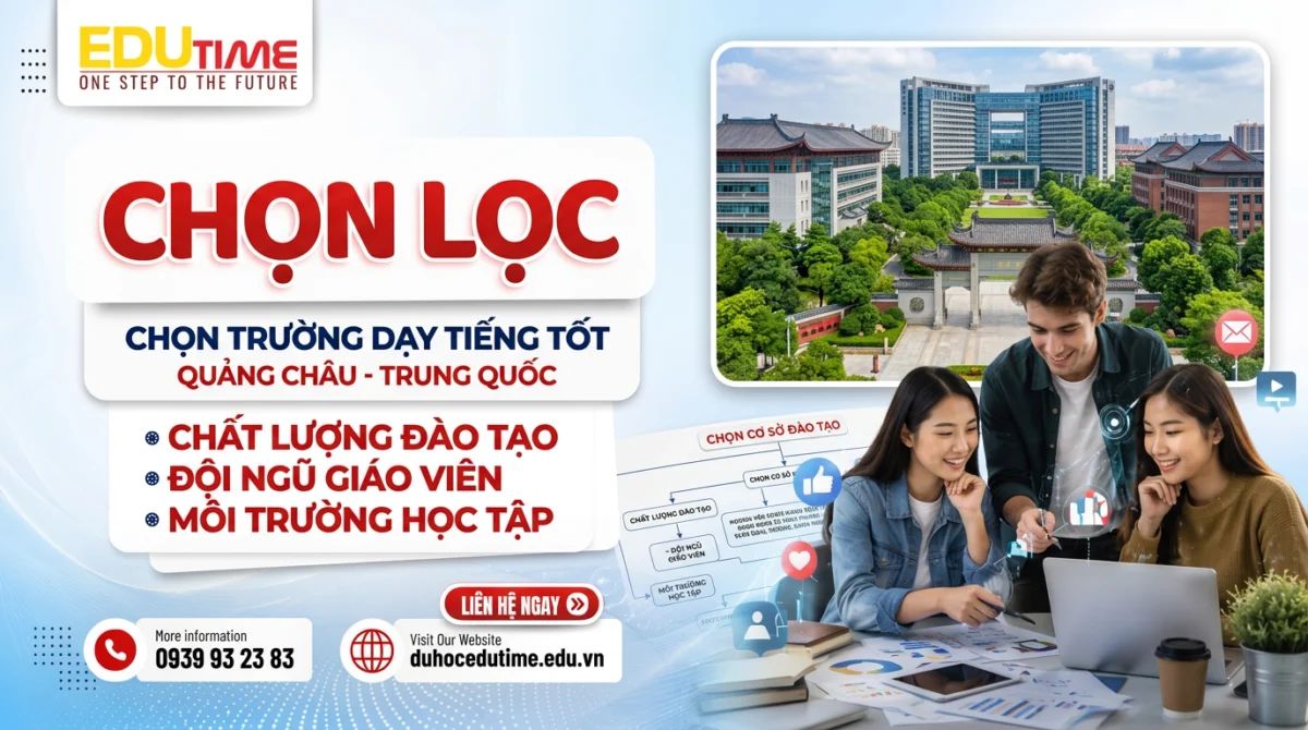 Khuôn viên trường đại học tại Quảng Châu với không gian học tập hiện đại - Top các trường dạy tiếng tốt ở Quảng Châu