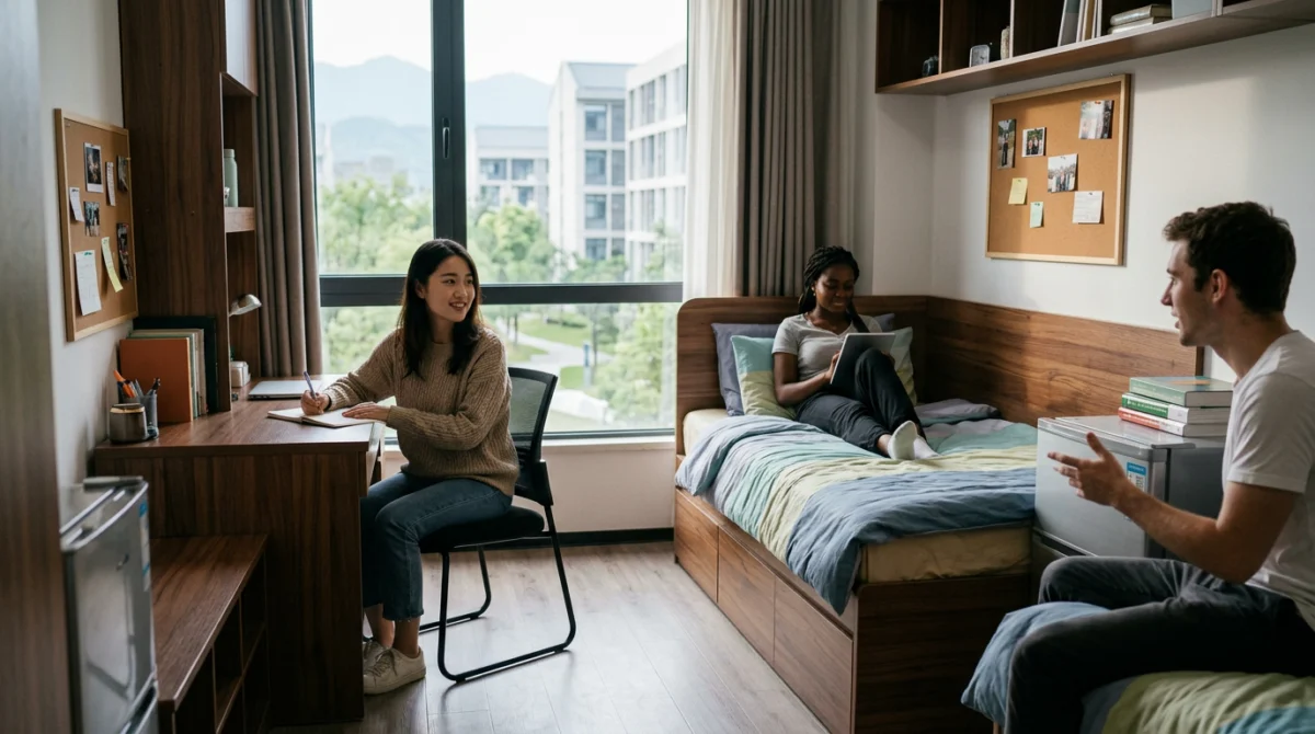 Nhiều cơ sở giáo dục tại Thành Đô cung cấp hệ thống ký túc xá tiện nghi cho học viên - Top các trường dạy tiếng tốt ở Thành Đô