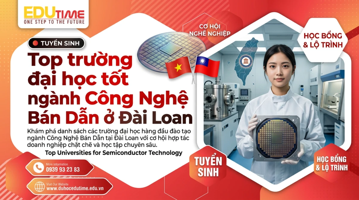 Top trường đại học tốt ngành Công Nghệ Bán Dẫn ở Đài Loan