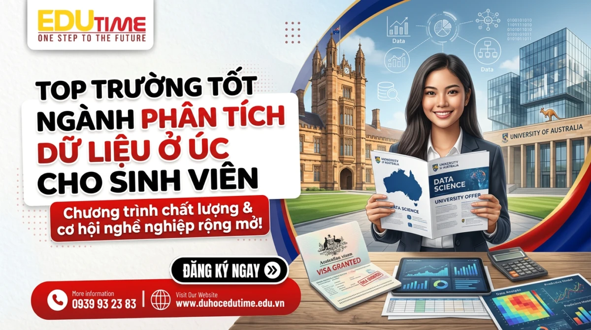 Du học Edutime - Tư vấn du học chuyên biệt 94 Top trường tốt ngành phân tích dữ liệu ở Úc cho sinh viên
