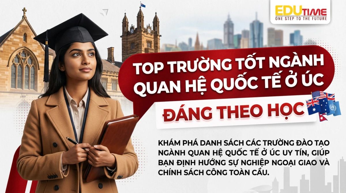 Du học Edutime - Tư vấn du học chuyên biệt 94 Top trường tốt ngành quan hệ quốc tế ở Úc đáng theo học