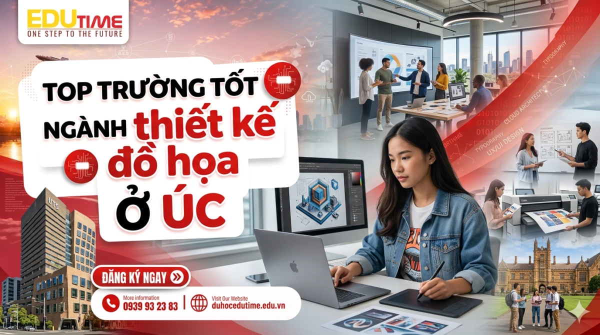 Top trường tốt ngành thiết kế đồ họa ở Úc
