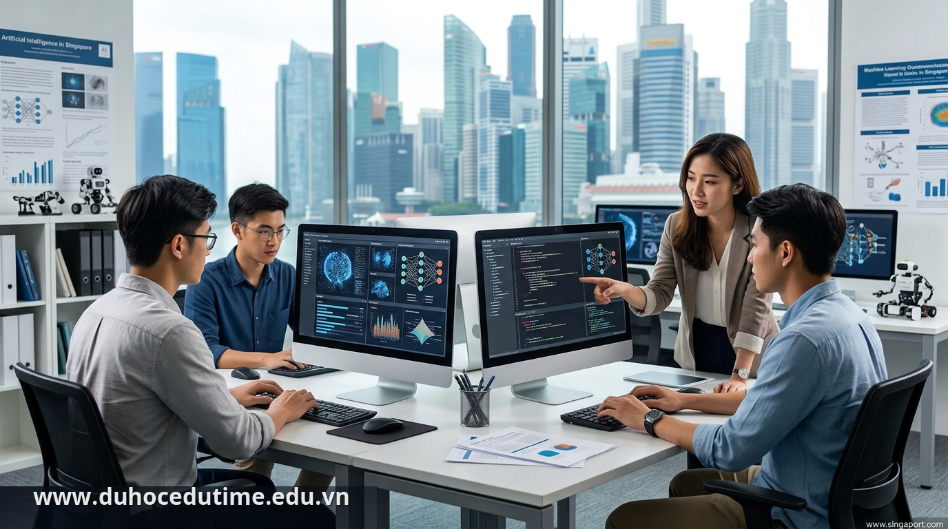 Cơ sở vật chất hiện đại tại các trường đào tạo Trí tuệ Nhân tạo AI tại Singapore - Trí tuệ nhân tạo AI tại Singapore